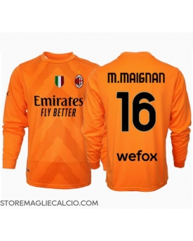 AC Milan Mike Maignan #16 Portiere Maglia Gara Trasferta Repliche 2024-25 Maniche Lunghe